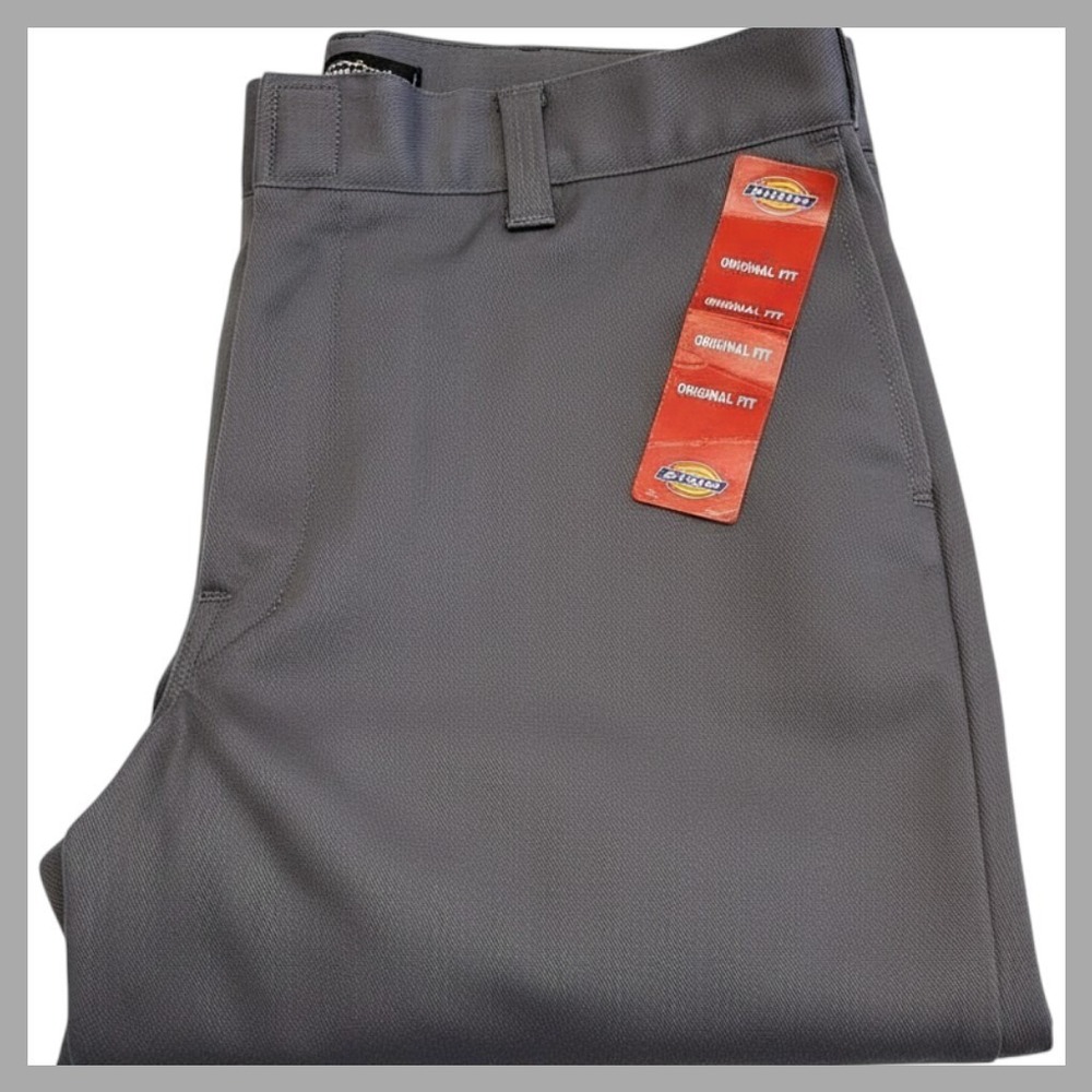NWT Dickies 874 Work Pants Original Fit Flex Grey‎ 38x32 Men's New w Tags